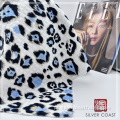 Padrão de leopardo Poliéster Spandex Quilt Jacquard Knit Fabric